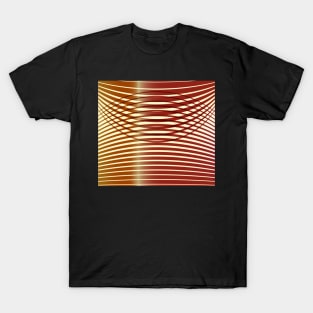 Geometric Cafe ilusion brown T-Shirt